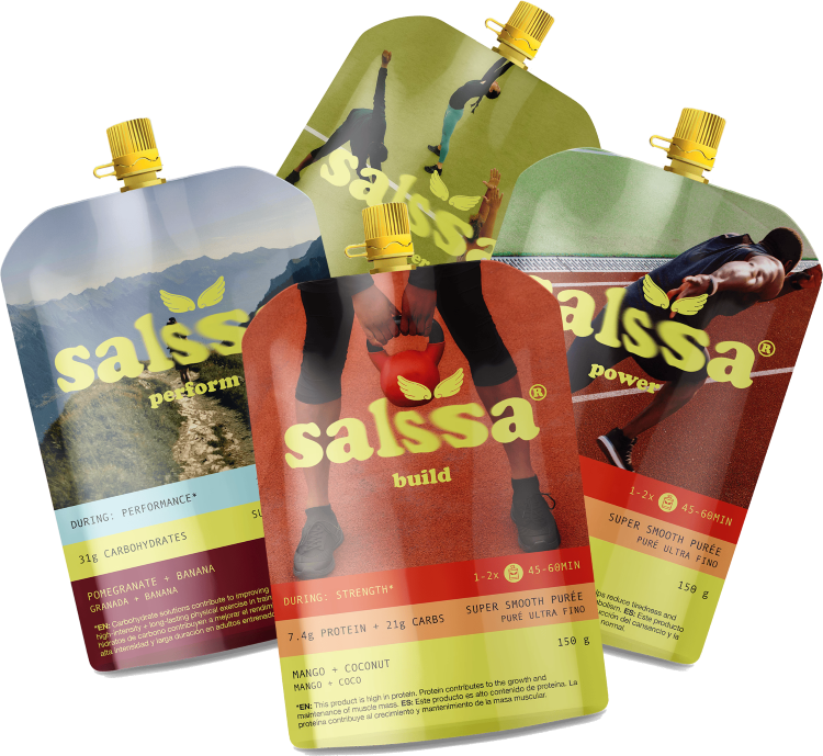 Pouches de nutrición deportiva Salssa
